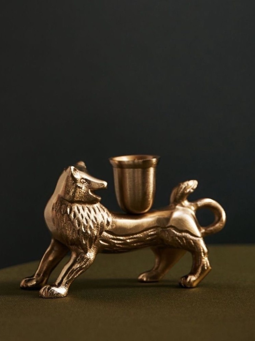 Anthropologie House of Hackney Menagerie  Lion Taper Candlestick Holder NIP